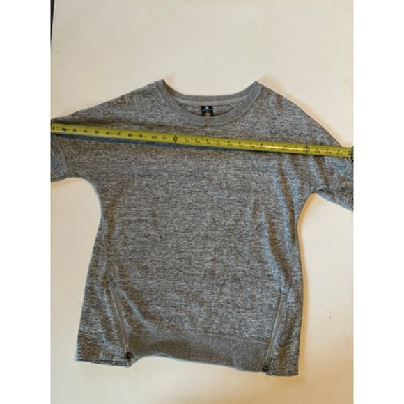 Active Life Heather Grey Side Zip Sweatshirt Pullover Size Large athleisure - Picture 3 of 10